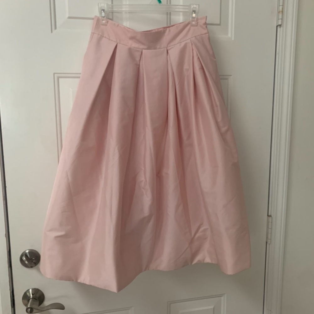 Pink Pleated Skirt